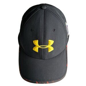 Under Armour Yellow Logo NFL Combine Edition Black/Red HeatGear Cap M/L